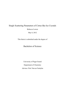 Lowen, 2012, Single Scattering Parameters of Cirrus
