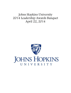 2014 winners - Johns Hopkins University