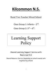 Learning Support Policy