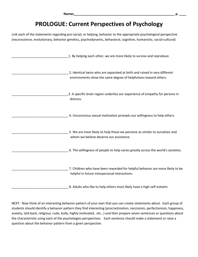 Self Defeating Behaviors Worksheet - Worksheet List