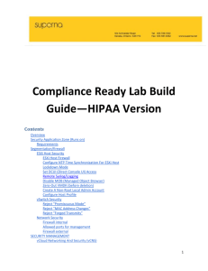 HIPAA Compliance - Compliance Ready Lab Setup