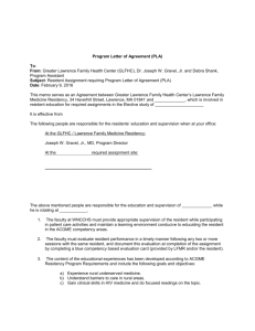 Program Letter of Agreement