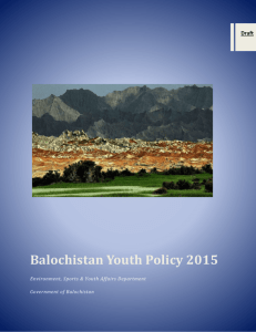 Balochistan Youth Policy 2015
