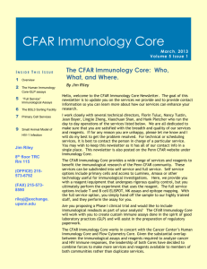 The CFAR Immunology Core