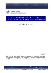 Small Pelagic Fishery - Department of the Environment
