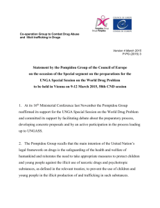 Pompidou Group Statement on UNGASS 2016 Manuscript