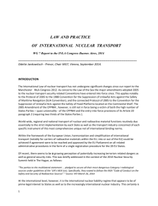 Law and practice of international nuclear transport