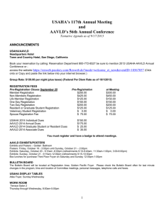 USAHA*s 115th Annual Meeting - United States Animal Health