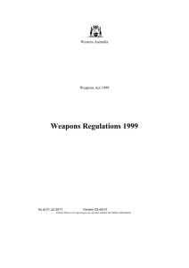 Weapons Regulations 1999 - 02-d0-01