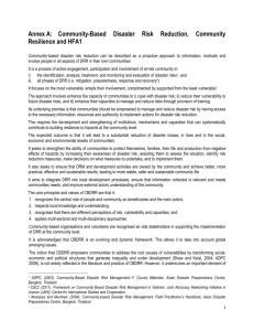 Roles and Responsibilities of the HFA2 Key area coordinators