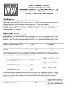 Winter Walden Registration Form