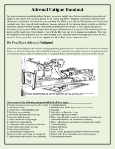 Adrenal Fatigue Handout