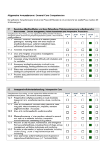 Allgemeine Kompetenzen / General Core Competencies Der