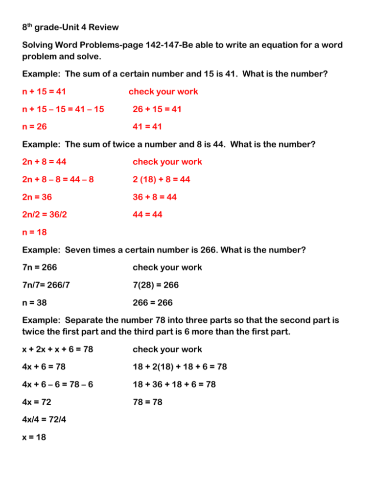 mathematics practice and problem solving grade 8 answer key