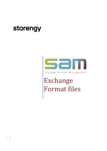 SAM exchange files format