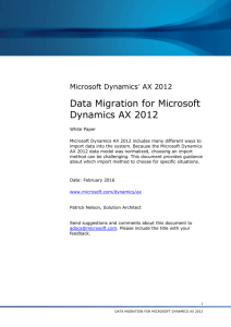 Data Migration_AX2012