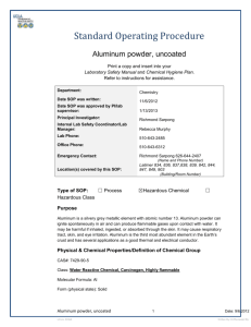 Aluminum powder uncoated SOP