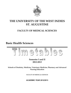 Academic Year 2012/2013 - The University of the West Indies at St