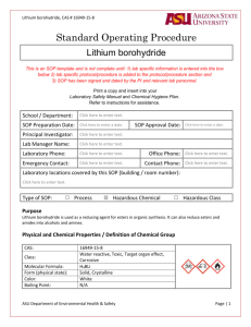 Lithium borohydride