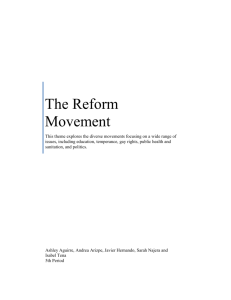 5th Period - The Reform Movement
