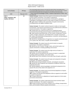 Aquatic Science - Grade HS