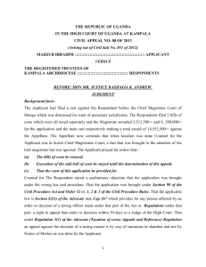 MAHJUB IBRAHIM VS THE REG TRUSTEES OF KAMPALA