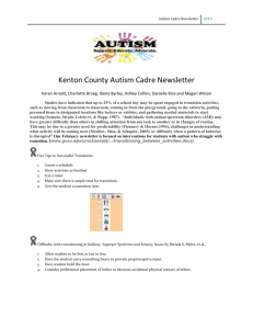 Autism Cadre Newsletter