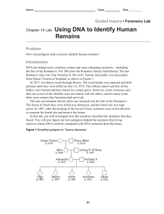 Ch 14. Using DNA to identify Human Remains