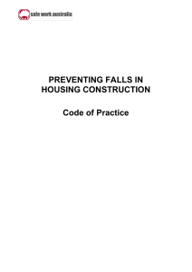 Preventing Falls in Housing Construction Code of Practice