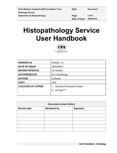 Histopathology Handbook - Great Western Hospital