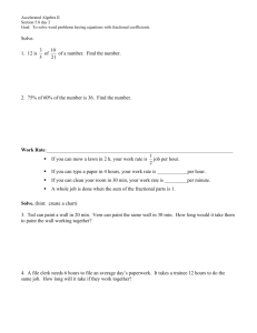 Accelerated Algebra II Section 5.8 day 2 Goal: To solve word