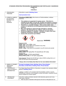 Chloroform - WSU Environmental Health & Safety