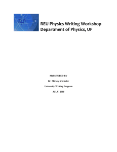 scientific writing workshop - CLAS Users