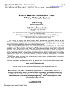 Poetry: Write in the Middle of Class