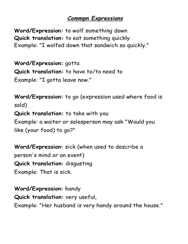 word-expression