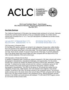 ACLC Lead Facilitator`s Report June 2014