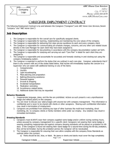 Caregiver Contract