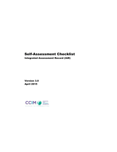 HSP Self Assessment Checklist