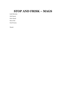 stop and frisk – mags - University of Michigan Debate Camp Wiki