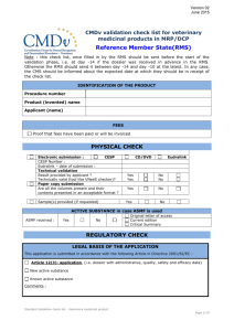 TEM-027 CMDv standard validation checklist 24.06.15 EMA