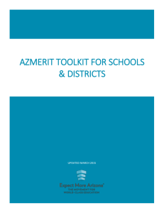 AzMERIT Toolkit for Schools & Districts