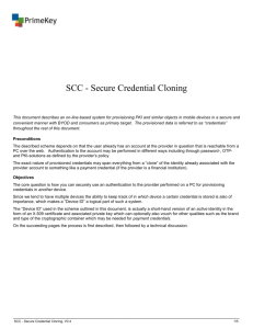 SCC - Secure Credential Cloning