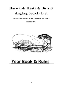 Special Rules - Haywards Heath & District Angling Society