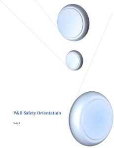 P&D Safety Orientation