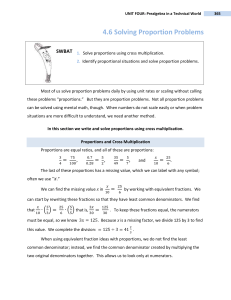 SECTION 4.6 Solving Proportion Problems