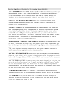 Sapulpa High School Bulletin for Wednesday, March 05, 2014