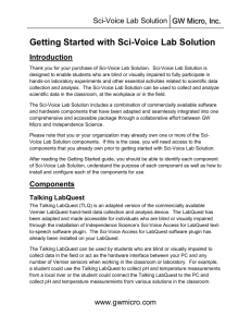 Getting Started with Sci-Voice Lab Solution