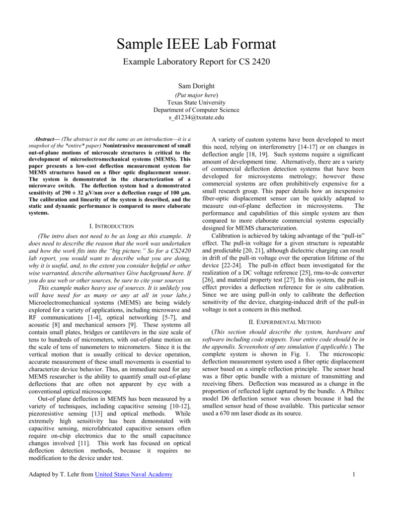 Ieee Report Format Latex Sexy Fucking Images Gambaran