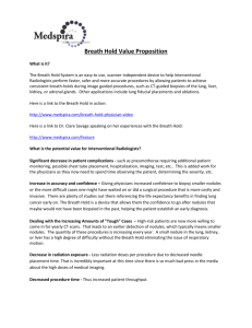 Breath Hold Value Proposition
