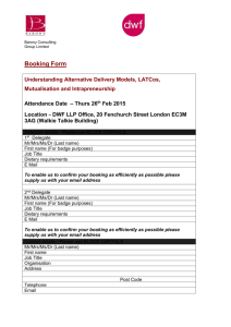 Booking Form - Barony Consulting